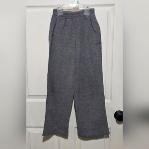 Kids gray Champion sweatpants with elastic waistband